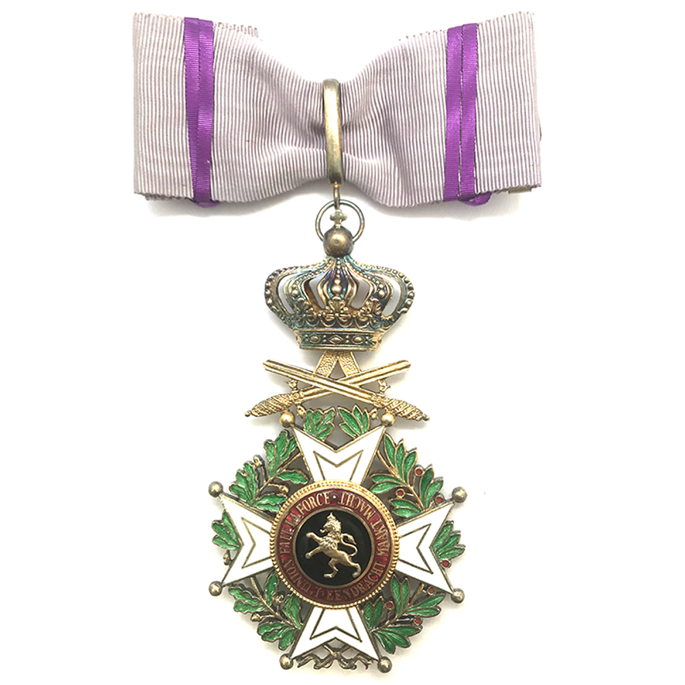 Order of Leopold   2nd type Commander neck badge Swords 1