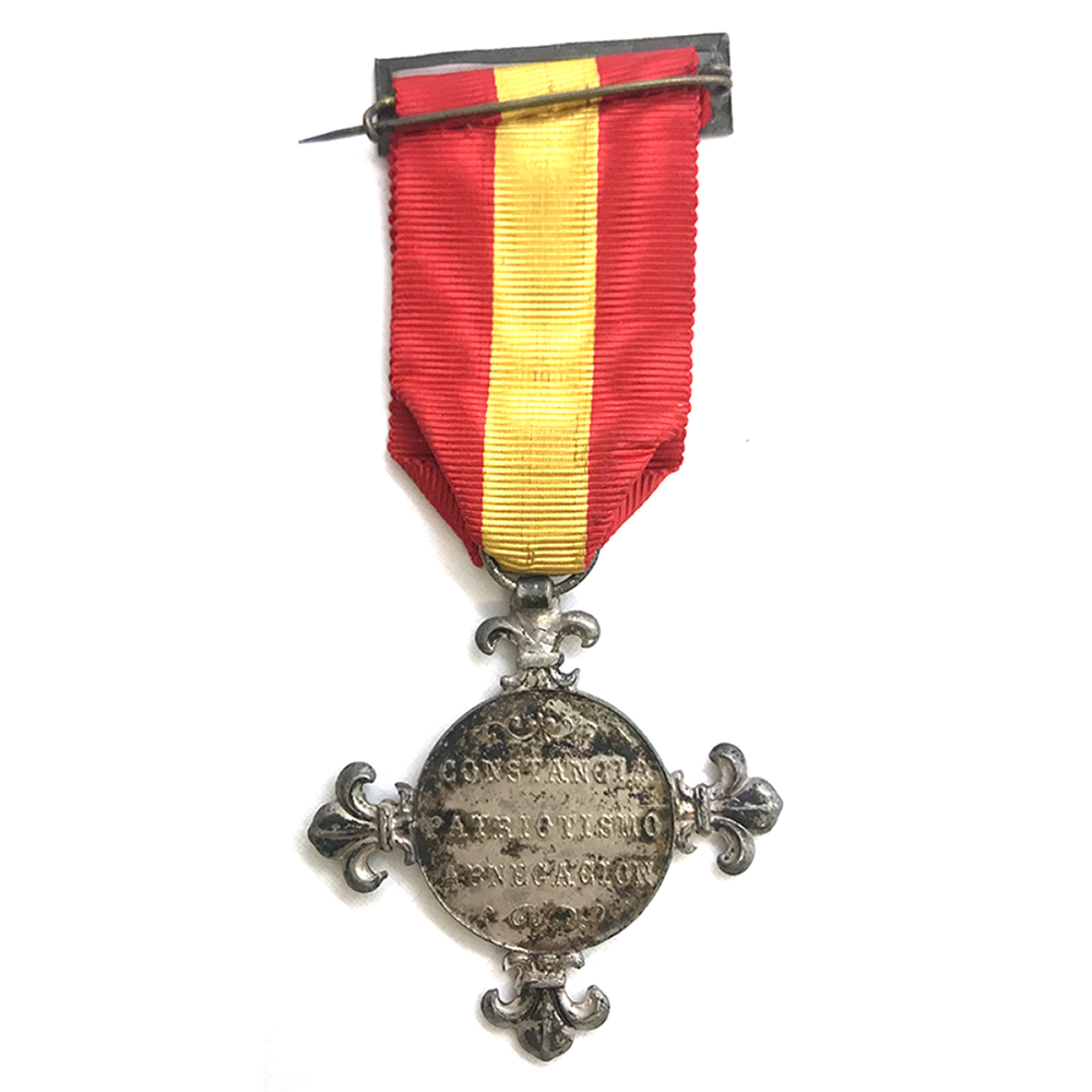 Cuban Volunteers medal 1882  with original ribbon and buckle 2
