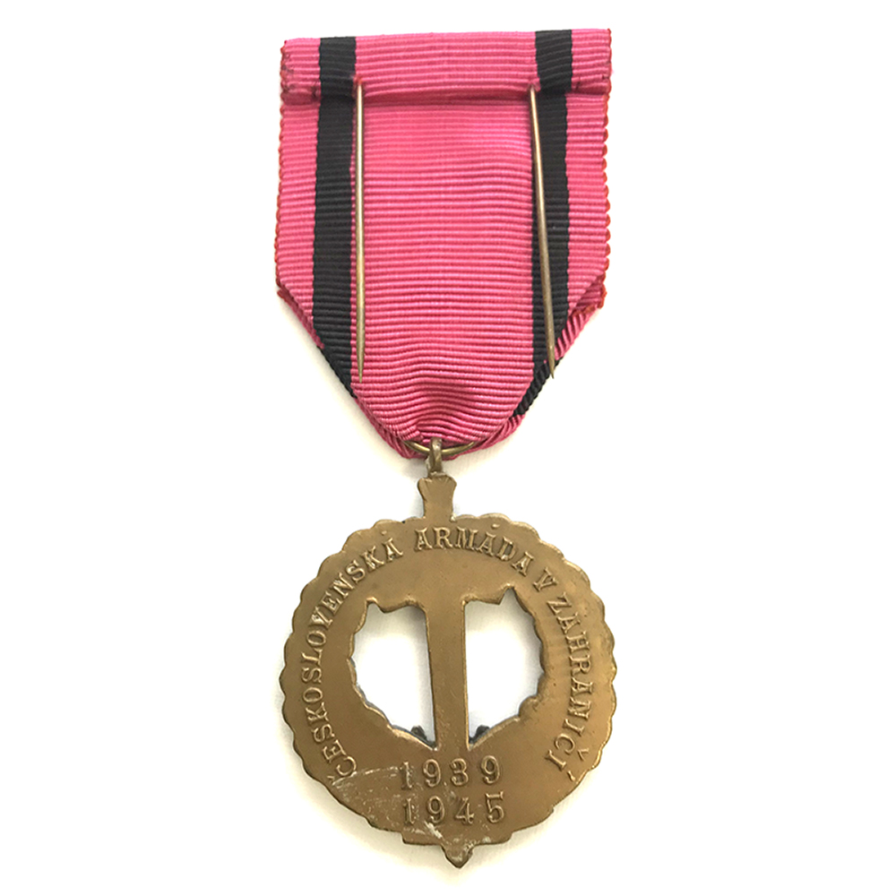 Czech Army Abroad medal 1939-1945 bar SSSR 2