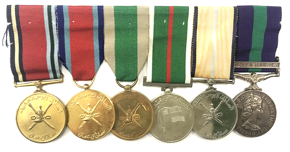 Trucial Oman Scouts Distinguished Service  group of 6 1