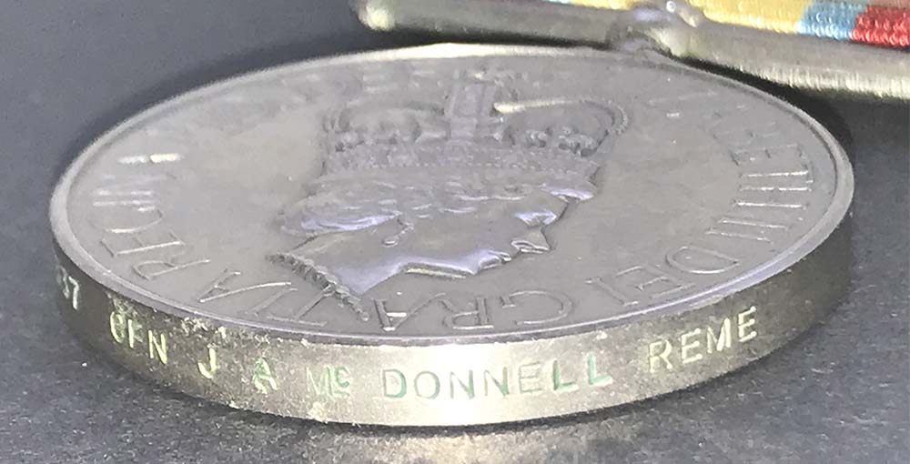Gulf War Medal 1991 Bar REME 4