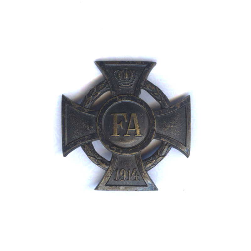 Freidrich August Cross 1914-18 1st class 1