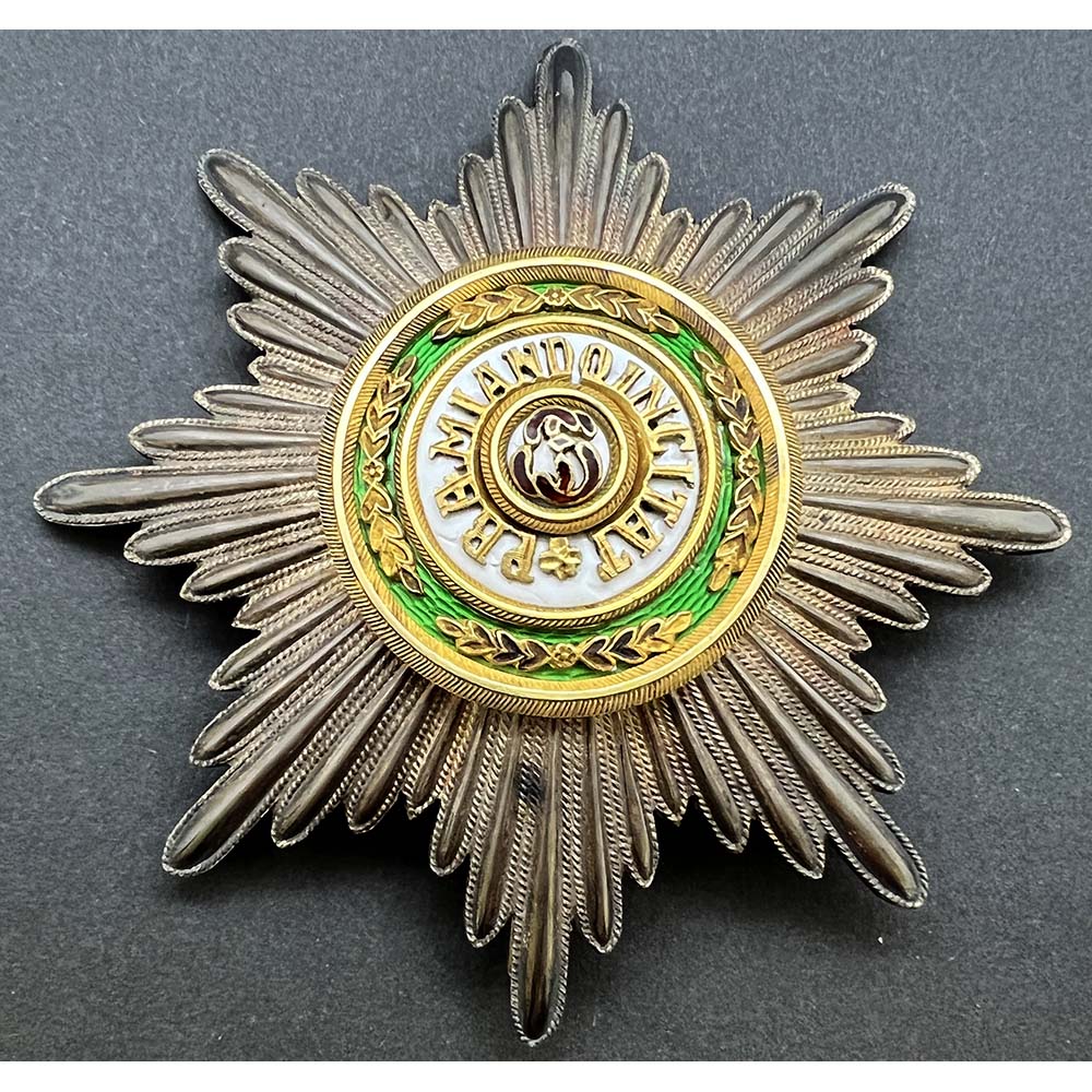 Order of St. Stanislaus  1st Class  breast star 1