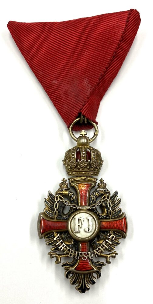 Order of Franz Joseph Knight badge,  hallmarked  silver gilt 1