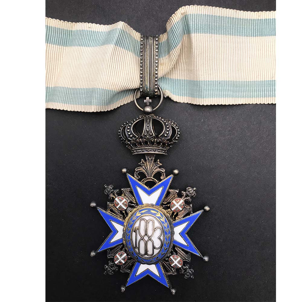 Order of St. Sava Commander 2nd Type  Green Robes 2