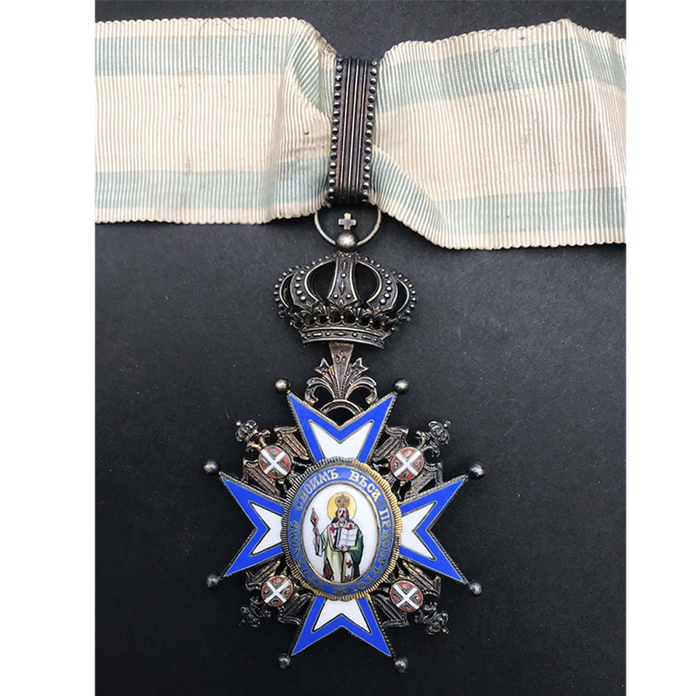 Order of St. Sava Commander 2nd Type  Green Robes 1
